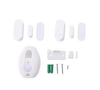 Marhynchus Wireless Door Alarm with Custom Voice Via USB, 30m Range for | ≥80dB Siren, ABS Durable, USB Recordable, Door Magnet Sensor, Silent Mode, for Office & Window Guard