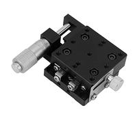 Marhynchus X Linear Stage Aluminum Alloy Cross Roller Manual Linear Stage 40x40mm Micrometer Fine Tuning 0.01mm Accuracy for Optical Measurement Precision Positioning Lab Use