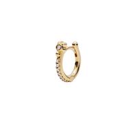 Maria Black Magnolia 8 Huggie Earring Single Goldplated Silver 101001YG-8 - Woman - 925 Sterling Silver Gold