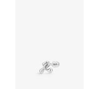 Maria Black Womens Silver Puff Ball Rhodium-plated Recycled Sterling-silver Stud Earring 1 Size