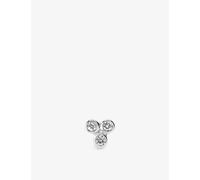 Maria Black Womens White Gold Triad 14ct Rhodium-plated White-gold and Diamond Stud Earring 1 Size