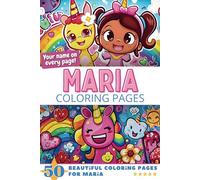 Maria Coloring Pages: Wow-Effect! Your name on every page - Maria coloring book - 6x9" - 50x Maria coloring page - Fantastic Gift