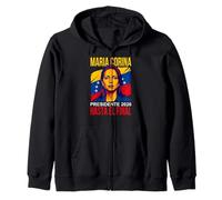 María Corina Presidente 2026 Hasta El Final Venezuela Zip Hoodie