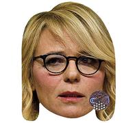 Maria De Filippi Celebrity Mask, Flat Card Face, Fancy Dress Mask