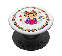 Maria Lele The Mexican Culture Doll Muñeca Mexicana PopSockets Adhesive PopGrip