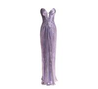 Maria Lucia Hohan Sara metallic-effect maxi dress - Purple 34-36-38-40