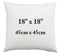 Maria Luxury Bedding & Linen 18 Inch Cushion Pads Inner Insert - 18" x 18" Hotel Quality Bounce Back Cushion Inners Pad Filler 18 Inch Cushion Pad (45cm x 45cm) (Pack of 1)