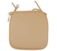 Maria Luxury Bedding & Linen Garden Chair Cushion Tie-On Seat Pad Kitchen Dining Chair Cushion Pads - 37cm x 37cm x 2cm - Latte