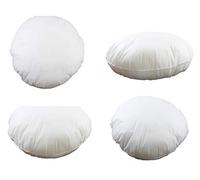 Maria Luxury Bedding & Linen Round Sofa Cushion Inner Pad Insert Fillers Circular Pad, 17" x 17" - Pack of 6