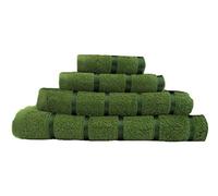 Maria Luxury Bedding & Linen Super Absorbent Satin Stripe Soft Sheet Towel Sheet Cloth Bathroom Sheet Towel Made from 100% Cotton - 70cm x 150cm Bath Sheet (Green)