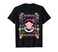 Maria Mazahua Mexican Muñequita - Otomi Handmade Lelé Folk A T-Shirt