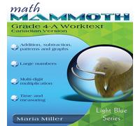 Maria Miller Math Mammoth Grade 4-A Worktext, Canadian Version Paperback Book Maria Miller Multicolor