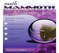 Maria Miller Math Mammoth Grade 5 Answer Keys, Canadian Version Paperback Book Maria Miller Multicolor