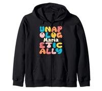 Maria Personalized Name Groovy Unapologetically Maria Zip Hoodie