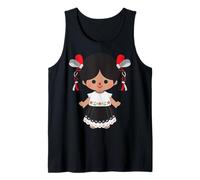 María Traditional Mexican Lelé Doll Mexicana Otomi Tank Top