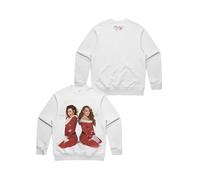 Mariah Carey Official Christmas Time Tour Merch 30th Anniversary Crewneck, White, XL