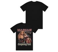 Mariah Carey Official Christmas Time Tour Merch 90s Collage T-Shirt, Black, M