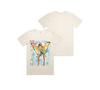 Mariah Carey Official Merch Butterfly T-Shirt, Ivory, S