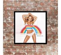 Mariah Carey, Rainbow Album cover, poster, wall art. Print or Fully Framed Available. Actual size of original Vinyl Covers. (Framed)