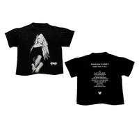 Mariah Carey Unisex-Adult Official Merch Here for It All Tracklist T-Shirt, Black, S