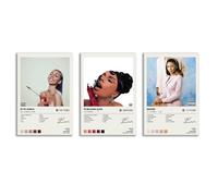 Mariah Poster The Scientist Album Cover Limited Edition Posters (Set of 3) Unframe 08x12inch(20x30cm) Room Aesthetic Scannable Song Code Music Posters