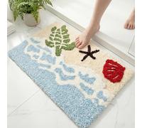 Mariam&co Bath Mat 50 x 80 CM Soft Absorbent Beach Bathroom Mat, Bath mats For Bathroom Ideal For Kitchen & Room Decor Shower Mat Outside Shower Floor, Microfibre Large Bath Mat