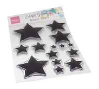 Marianne Design Clear, Colorful Silhouette-Basic Stars, for Stamping Cardmaking Arts and Crafts, One Size