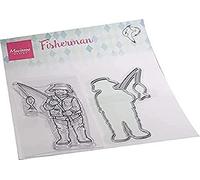 Marianne Design Clear, Hetty's Fisherman, for Stamping Cardmaking Arts and Crafts, 4 x 8.4 cm, 4.2 x 8.6 cm
