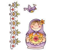 Marianne Design Clear Stamps - Eline's Russian Doll EC0129