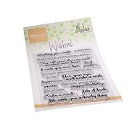 Marianne Design Clear Stamps, Wishes by Marleen, for Stamping Cardmaking Arts and Crafts