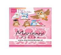 Marianne Design COL1475 Collectables Owl for Detailed Cutting Dies and Embossing Detailing Paper Craft Pink, One Size