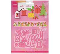 Marianne Design Collectables Eline's Christmas Decoration Die, Metal, Pink, 21.1 x 15.5 x 0.2 cm