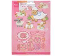 Marianne Design Collectables, Eline's Lamb, Intricate Designs and Embossed Details for Paper Crafts, Pink, 10.7 x 7.2 cm