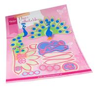 Marianne Design Collectables, Eline's Peacock, Intricate Designs and Embossed Details for Paper Crafts, Pink, One Size