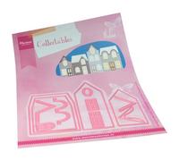 Marianne Design Collectables, Houses by Marleen, Intricate Designs and Embossed Details for Paper Crafts, Pink, One Size