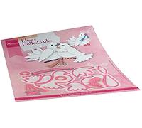 Marianne Design Collectables, Pigeons, Intricate Designs and Embossed Details for Paper Crafts, Pink, One Size