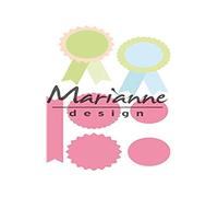 Marianne Design Collectables Rosettes and Labels Die, Metal, Pink, 17.2 x 14.4 x 0.2 cm
