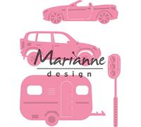Marianne Design Collectables Village Dec Set 3 (Cars) Die, Pink
