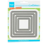 Marianne Design "Craftable Passe Partouts" Squares Die, Metal, Grey, 10.8x10.8x0.1 cm