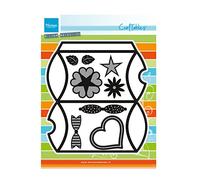 Marianne Design Craftable Pillow Box Die, Metal, Grey, 22.1 x 16.9 x 0.2 cm