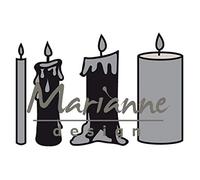 Marianne Design Craftables Candles Set Die, Metal, Grey, 14.2 x 11.3 x 0.2 cm