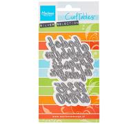Marianne Design Craftables,Classic Alphabet Lower & Numbers Cutting and Embossing Die for Craft Projects, Argent