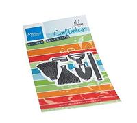 Marianne Design Craftables, Garden Tools by Marleen, for Paper Craft Projects, Silver or White, One Size