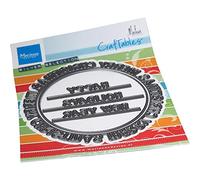 Marianne Design Craftables, Merry Christmas Circle by Marleen, for Paper Craft Projects, Silver or White, One Size