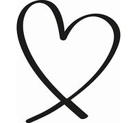 Marianne Design Craftables, Open Heart, for Paper Craft Projects, Silver or White, One Size