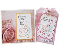 Marianne Design Craftables, Stitching Corner Rose, for Paper Craft Projects, Silver or White, One Size