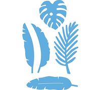Marianne Design Creatables Cutting and Embossing Stencils Small Jungle Leaves for Paper Craft Projects, Light Blue, One Size, 5