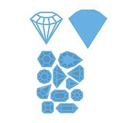 Marianne Design Creatables, Diamond & gem Stones, for Paper Craft Projects, Light Blue, One Size