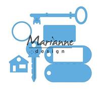 Marianne Design Creatables Key Ring Die, Metal, Blue, 16.1 x 11.6 x 0.2 cm