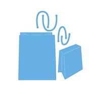 Marianne Design Creatables, Shopping Bags, for Paper Craft Projects, Light Blue, One Size